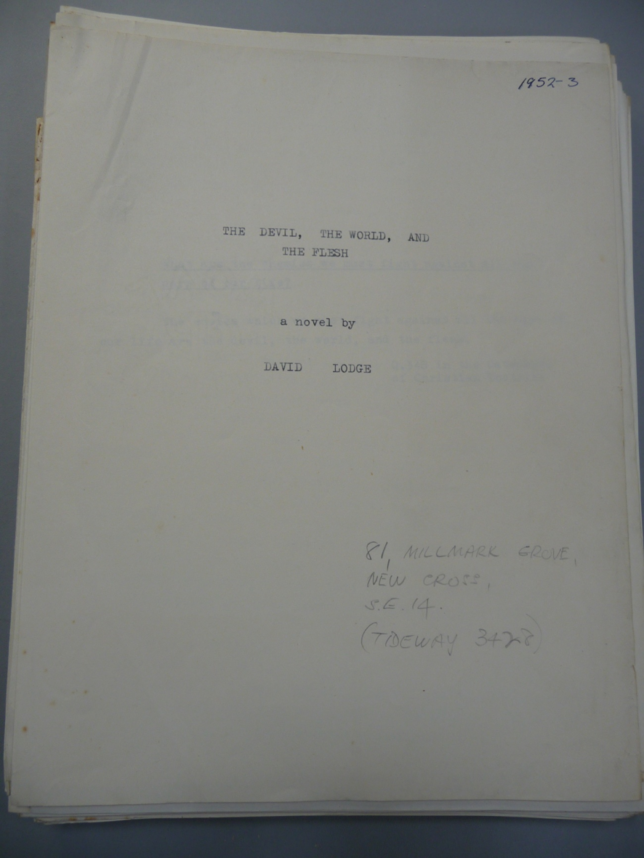 The David Lodge Papers.
The Devil, the World and the Flesh
Typescript.
